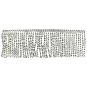 Flecos de malla plateada con cordón de 5 cm, flecos de hilo dorado, flecos de hilo metálico de alta calidad, chapado en oro - Product Image 1