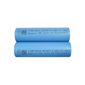 Ampace 18650 リチウムイオンバッテリー JP30 3000mAh 3.6V 36A高放電 低内部抵抗 Aグレード - Product Image 1