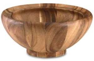 Vintage design dinner ware <b>table</b> <b>decor</b> food serving bowl high quality round shape wooden bowl for kitchen <b>accessories</b> - Product Image 5