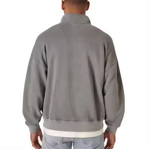 Alta calidad de los hombres cuarto Zip cuello Mock sudadera deporte cremallera media cremallera pulóver Sudadera con capucha hombres 2026 - Product Image 6