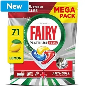 Fairy Platinum Plus Dishwasher Tablets, 114 Capsules, Complete Lemon, <b>Detergent</b> with Anti-Matte Technology, Against Grease - Product Image 4