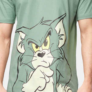 Nouveauté T-shirts surdimensionnés pour hommes sérigraphie 100% coton T-shirt pour hommes coupe ample imprimé épaules tombantes T-shirts pour hommes - Product Image 6