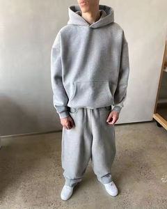 Conjunto personalizado de Sudadera con capucha y pantalones, chándales para hombre, conjunto blanco de pantalones de chándal y Sudadera con capucha, chándal de algodón, chándales personalizados OEM para hombre - Product Image 2