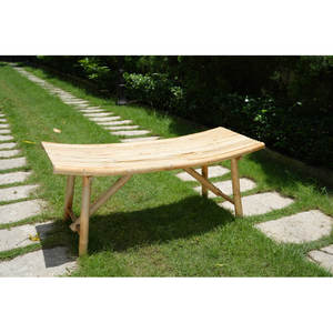 DreamCraft Handcrafted Bamboo Long Bench 43" Living Room <b>Chair</b> Vietnam - Product Image 5