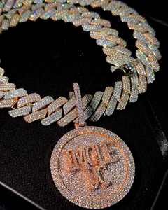 สีขาวทอง14K แบบกำหนดเองสเตอร์ลิงเงิน5ชิ้นตัดเจ้าหญิงโมอิสซาไนต์แท้เสน่ห์ของผู้ชายสไตล์ฮิปฮอป - Product Image 6