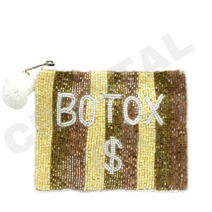 Beautiful and Fashionable Seed Beaded Coin Pouch Wallet Raised on Dolly Accessory - Product Image 5