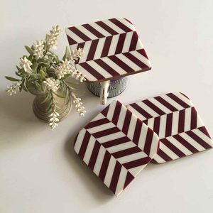 Juego de posavasos de MDF con incrustaciones de hueso Top on Demand de estilo clásico a precio asequible Fabricante y exportador de India - Product Image 4