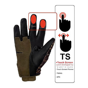 Gants de chasse en cuir personnalisés en gros, gants confortables à doigts complets pour l'entraînement au paintball, accessoire pour la chasse et le tir - Product Image 5