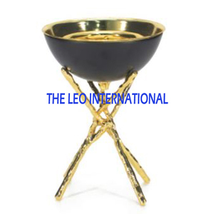 กระถางธูปทองเหลืองเคลือบทองดีไซน์ใหม่สีขาวเคลือบ - Product Image 6