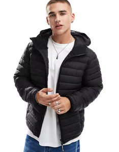 Chaqueta acolchada impermeable personalizada al por mayor para hombre abrigo de invierno con aislamiento relleno acolchado a prueba de viento cálido abrigo de invierno - Product Image 5