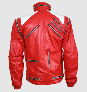 Veste en cuir véritable pour homme avec col montant, motif de dessin animé, logo frontal, imperméable, style bombardier d'hiver - Product Image 3