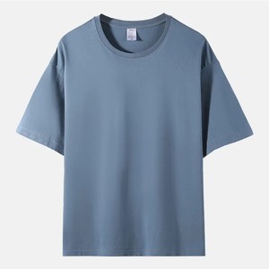 Camiseta extragrande con hombros caídos para hombre, ropa a granel de alta calidad, ropa de calle de peso pesado de algodón 100%, estampado teñido en blanco - Product Image 6
