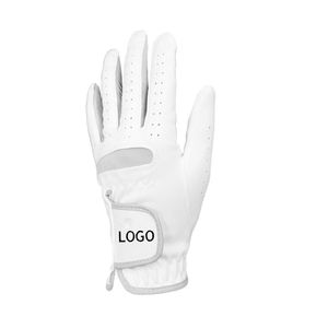 Guantes de golf de cuero genuino de alta calidad con equipo deportivo cómodo de malla de Palma de ajuste verdadero transpirable para un rendimiento refinado - Product Image 2