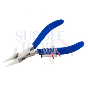 Pince à bec rond en acier inoxydable pour la fabrication de boucles d'oreilles, outils de bricolage pour opticiens, bijoux et lunettes - Product Image 3