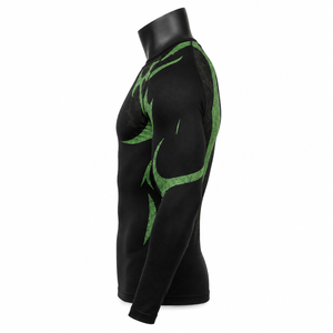 Top Sale Men’s <b>Long</b> <b>Sleeve</b> Compression Shirt Graphic Gym Fitness Tight <b>Base</b> <b>Layer</b> Sportswear Custom OEM Wholesale - Product Image 4