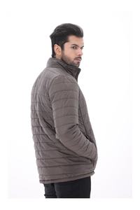 Veste matelassée personnalisée pour hommes Manteau d'extérieur d'hiver à col montant et fermeture éclair de haute qualité - Product Image 4
