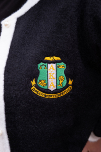 Personalizado OEM ODM hombres suéter de punto hermandad oro azul real vieja escuela clásico cárdigan de un solo botón otoño fabricante - Product Image 6