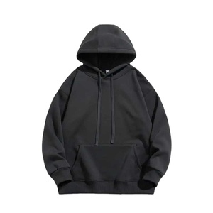 เสื้อฮู้ดดี้แบบสวมหัวทรงปกติ สวมใส่สบาย สไตล์วินเทจ สีพื้น ผ้าฟลีซอุ่นๆ สำหรับฤดูหนาว  รับผลิตตามแบบที่ต้องการจากโรงงาน - Product Image 2