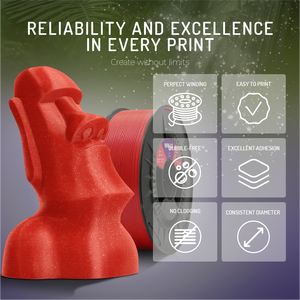 Filament WINKLE PLA HD à paillettes 1,75 mm 1 kg pour imprimante 3D, vente en gros, finition FDM, impression facile, sans déformation, fabriqué en Europe, 0,05 mm - Product Image 4