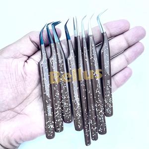 Pince à cils de haute précision pointe Super Fine outil d'extension de cils professionnel en vrac en gros - Product Image 6