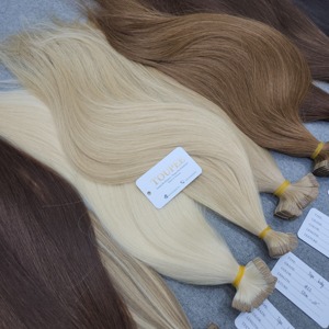Extensions à pointe plate de couleur personnalisée |   Cheveux vierges de bébé vietnamiens de qualité supérieure |   Texture douce à cuticules intactes - Product Image 3