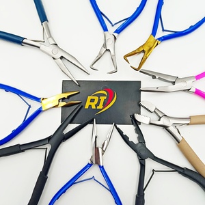 Alicates de extensión de cabello de precisión Micro cuentas Nano anillos Durable grado quirúrgico Acero inoxidable REVAMP herramienta de extensión de cabello - Product Image 2