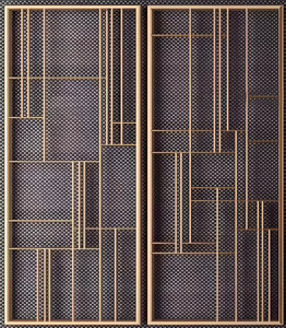 Diviseur de pièce pliant de luxe en acier inoxydable 304 PVD or écran de confidentialité cloison murale parfaite pour décor de Restaurant de salon - Product Image 4