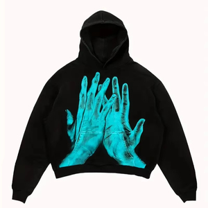 Jersey de invierno de calidad premium para hombre, Sudadera con capucha de lana, nuevo diseño de estilo con patrón de impresión, básico ligero XS, mezcla de algodón - Product Image 1