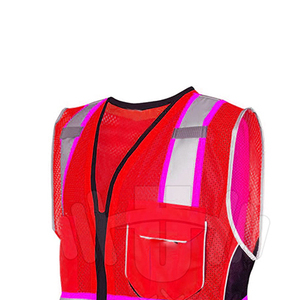 Dernière arrivée Gilet de sécurité sans manches antistatique et imperméable avec couleur unie et motif unique Gilet de construction sécurisé - Product Image 2