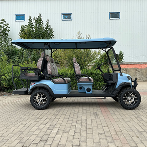 Voiturette de golf électrique 6 places en gros avec moteur 5 kW et batterie 48 V, prix abordable, 4 roues motrices, buggy de club conforme CEE - Product Image 4