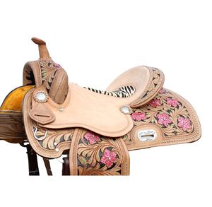 Venta caliente estilo personalizado caballo occidental sillín de alta calidad nuevo diseño de cuero varios tamaños y colores a precio competitivo - Product Image 4