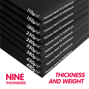 Cao Cấp 280gsm Sinh Thái Chất Liệu Thủ Công Giấy Đen Cardstock Cuộn Với Hai Mặt Matte Kết Thúc Cho Sang Trọng Hộp - Product Image 5