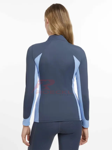 Moda mujer capa base al por mayor suave transpirable material de secado rápido elegante slim fit cómodo último diseño con OEM - Product Image 2