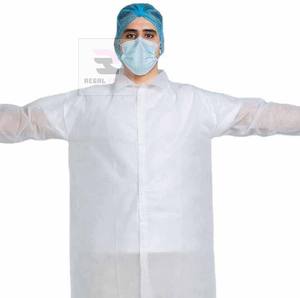 เสื้อคลุมนอนวูฟเวนสำหรับโรงพยาบาลเสื้อคลุมกันน้ำมีแขนชุดพยาบาลทางการแพทย์ - Product Image 2