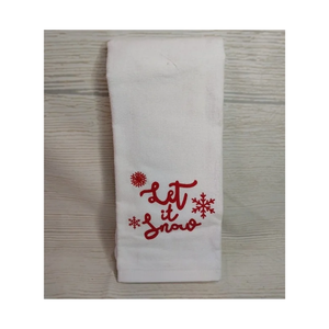 Hecho EN LA India Puro algodón Golf Slub Weave Toallas de cocina bordadas 45x65cm 200 GSM Resistente a la decoloración Calidad de exportación asequible - Product Image 3