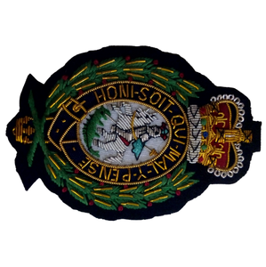 Insignes d'exigence personnalisés uniformes brodés à la main classiques Patch Fusiliers Wire Badges - Product Image 5