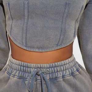 Sweat à capuche oversize pour femme, coupe ample, couleur unie, coton personnalisé, lavage à l'acide, épaules tombantes, style boxy, poids lourd, hiver - Product Image 3