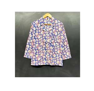 Ensemble de pyjamas en coton premium |   Pyjama à col en V à taille élastique, séchage rapide et doux, vêtements de détente confortables pour toutes les saisons - Product Image 1