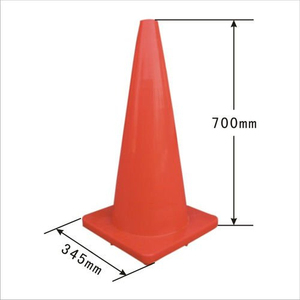 Fabricant professionnel de cône de signalisation en PVC Orange réfléchissant 18 pouces H45cm pour la construction de sécurité et la gestion du trafic - Product Image 6