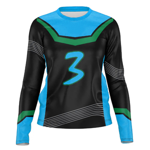 เสื้อออกกำลังกายพิมพ์ซับลิเมชันสำหรับทุกเพศเสื้อกีฬาทีมวอลเลย์บอลแขนยาวผ้าโพลีเอสเตอร์100% 2025 - Product Image 4