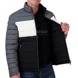 Nouvelle parka d'hiver rembourrée avec logo imprimé, 100% polyester, vente chaude, style personnalisé, veste matelassée pour homme - Product Image 5