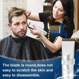 Lot de 2 Tondeuses à Cheveux et Barbe Rechargeables, Lames en Céramique et Acier Inoxydable, Réglables, USB, pour Usage Domestique Français - Product Image 4
