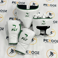 Set Tinju Profesional FLY Terbaru, Set Latihan Sparring Pro, Tahan Lama, Nyaman, Kulit Sapi Asli, Bernapas