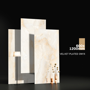 Carreaux de porcelaine indiens au design moderne pour murs intérieurs avec glaçure métallique et fonction pare-feu pour grandes villas de luxe - Product Image 1