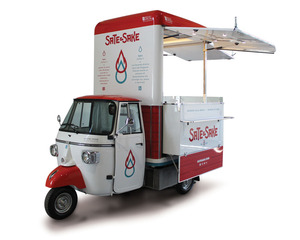 Tricycle Électrique Food Truck Chariot de Restauration Mobile à Trois Roues Résistant à la Rouille 10 pieds Garantie 5 ans Café Pizza Taco Crème Glacée Snacks - Product Image 2