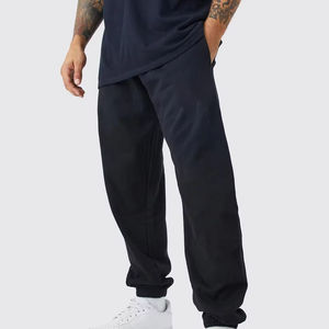 Pantalón de chándal de algodón cepillado suave con botones a presión laterales Ajuste relajado Transpirable Cómodo Streetwear Pantalones de hombre - Product Image 3