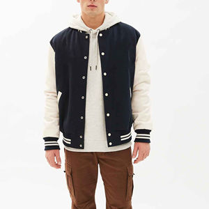 Chaqueta Universitaria de Béisbol de Diseño Personalizado, Nueva, de Lana, Ecológica, Estilo Urbano Informal - Product Image 5