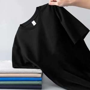 OEM Logo personnalisé Conception de gros été hommes à manches courtes en jersey de coton lâche solide vierge décontracté T-shirts pour hommes - Product Image 2