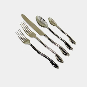 Ensemble d'ustensiles de table design, élégant, en acier inoxydable, cuillère, fourchette, couteau, collection parfaite pour la maison moderne et les restaurants - Product Image 2