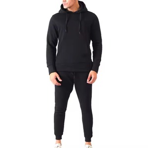Wholesale <b>High</b> Quality Windproof Tracksuit <b>Top</b> Fleece Gym Sportswear Sweat Suit Set Winter - Product Image 1